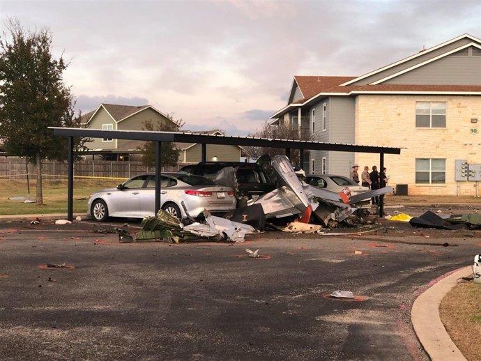 Avión caza Mustang de la Segunda Guerra Mundial siniestrado en Fredericksburg