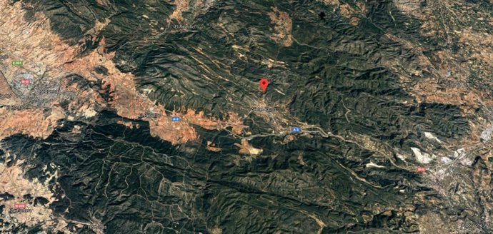 Localización de Siete Aguas (Valencia)