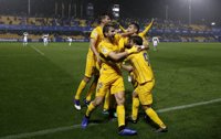 El Alcorcón se pone líder en el minuto 95