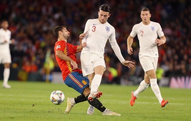 Jonny Otto, en un partido de la selección española ante Inglaterra