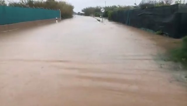 CV-605 entre Cullera y Tavernes