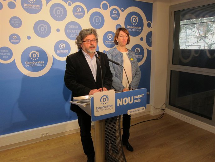 Els portaveu de Demòcrates Antoni Castellà i Titón Laïlla