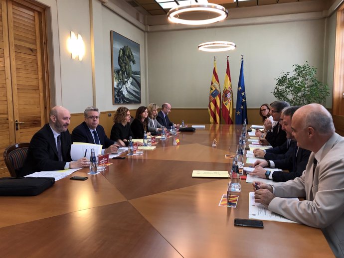 La reunión de la Comisión Bilateral se ha celebrado hoy en Zaragoza