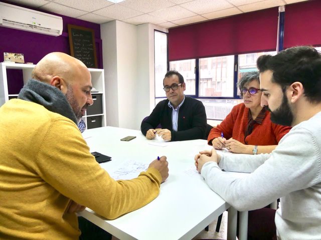 Reunión de Podemos, IU, Equo