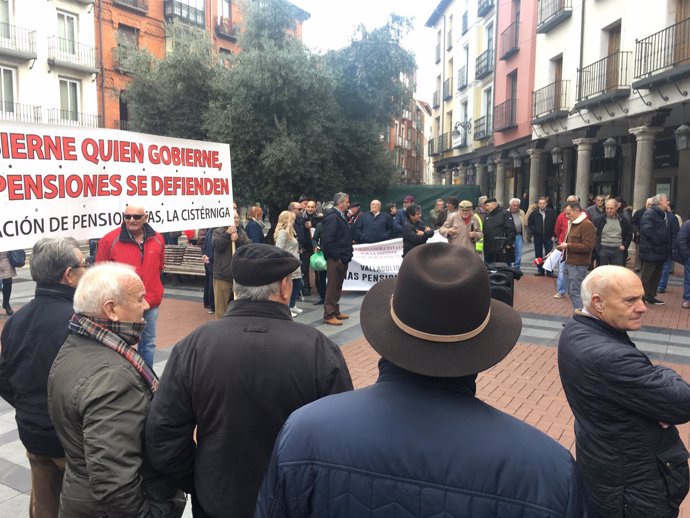 Valladolid.- Movilización de pensionistas hoy en Fuente Dorada