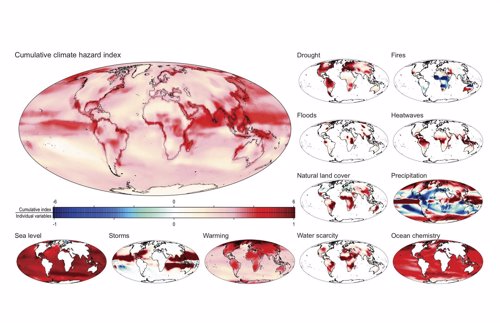 Daños acumulados por el cambio climático para 2100