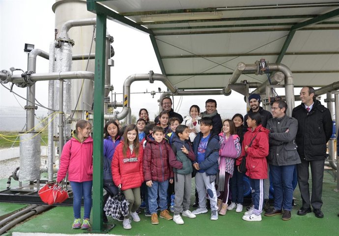 Visita a la planta de biogás