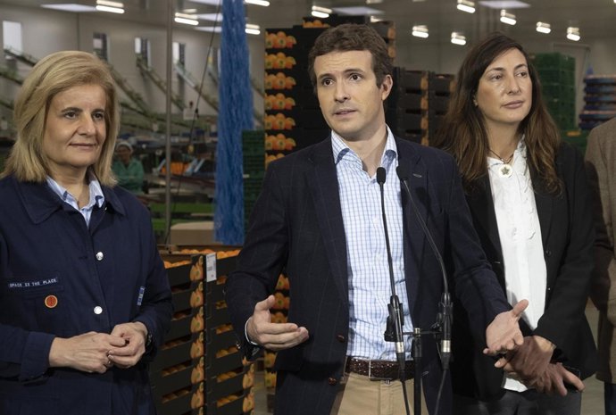 Pablo Casado, en Cartaya (Huelva)