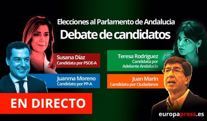 Debate elecciones andaluzas 2018