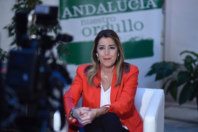 Susana Díaz, en una entrevista televisiva