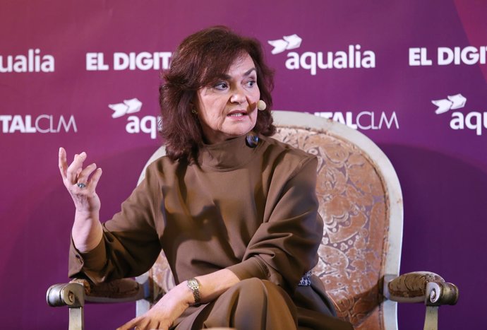 La vicepresidenta, Carmen Calvo participa en Toledo en el foro “Enclave mujeres”