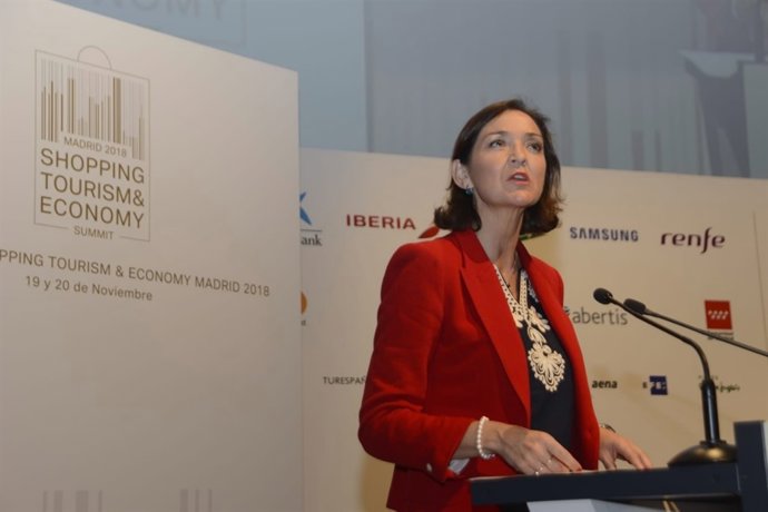 Reyes Maroto, en el 'Summit Shopping Tourism & Expert'