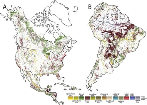 Mapa de alteración en el uso del suelo