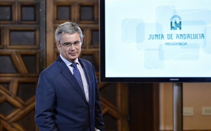 El portavoz del Gobierno andaluz, Juan Carlos Blanco