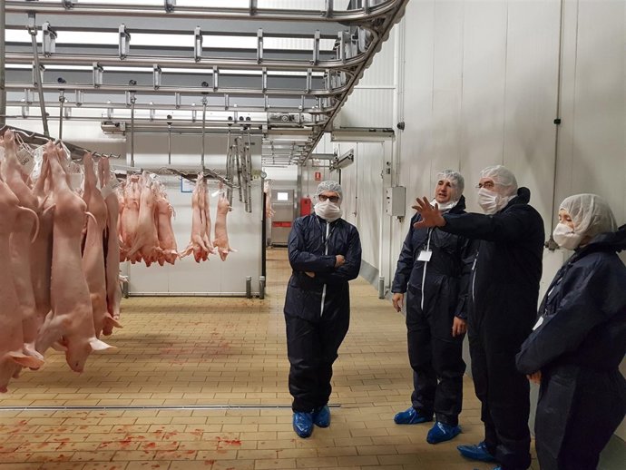 Olona en las instalaciones de Bopepor.