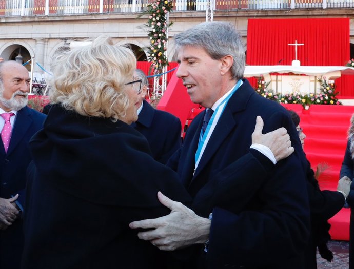 El presidente de la Comunidad, Ángel Garrido, y la alcaldesa Manuela Carmena