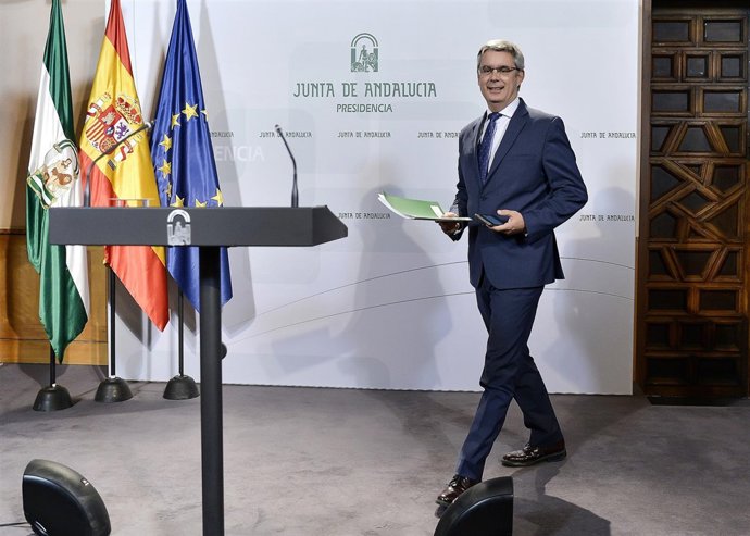 El portavoz del Gobierno andaluz, Juan Carlos Blanco