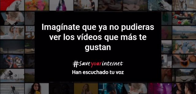 YouTube se une a la campaña Salva tu Internet