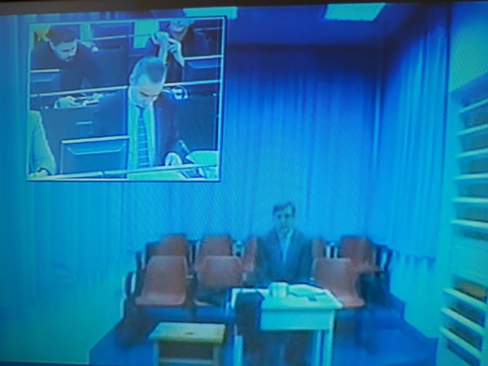 Jaume Matas en videoconferencia ante la comisión de investigación del PP