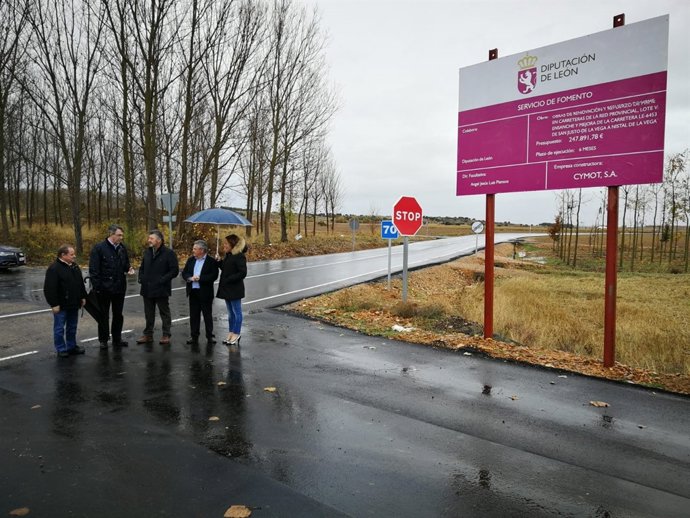 Majo (2I) en la visita a la carretera de Nista 20-11-2018