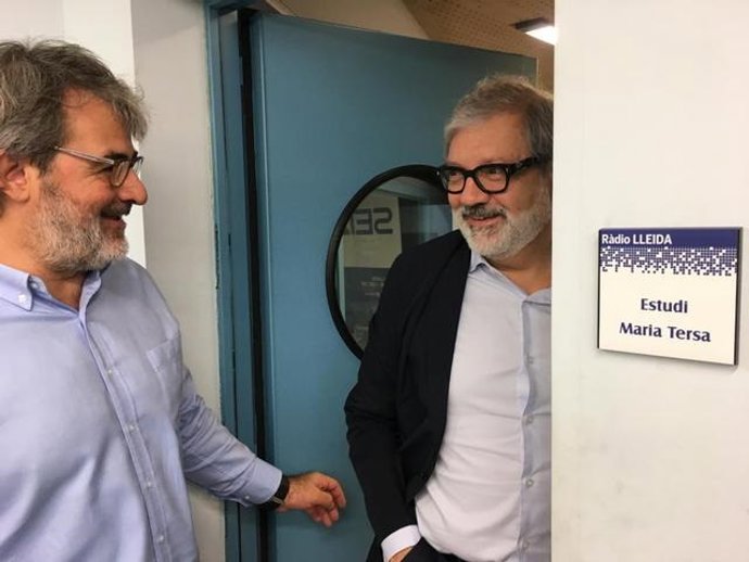 Fèlix Larrosa, a la derecha