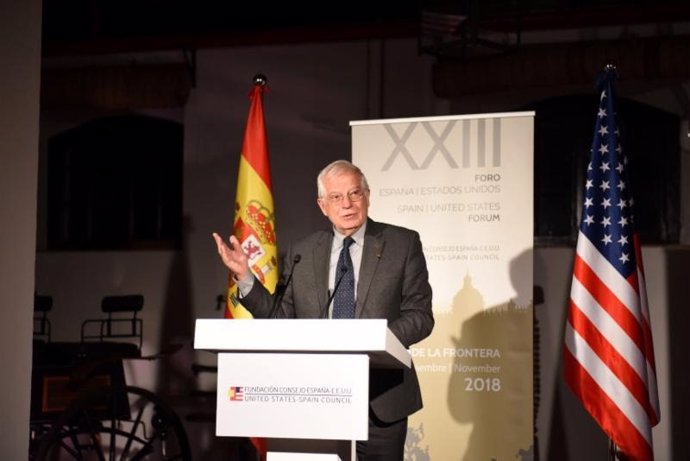 Josep Borrell, en la inauguración del XXIII Foro España–Estados Unidos