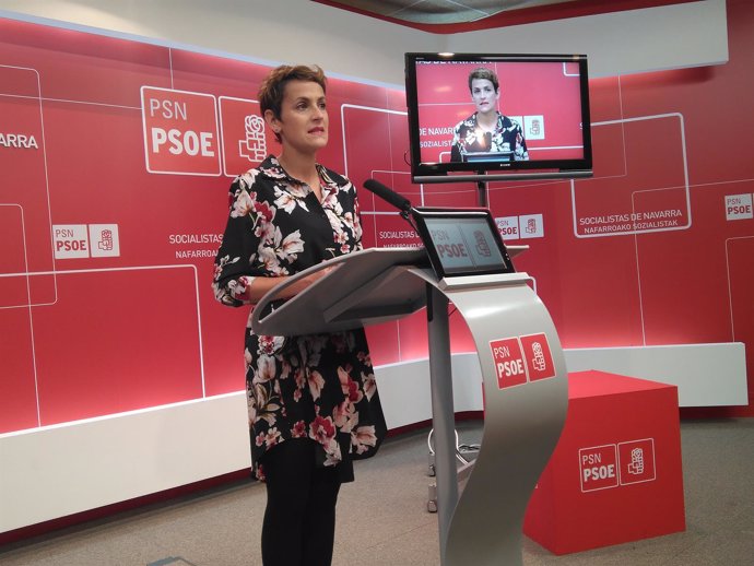 La secretaria general del PSN, María Chivite