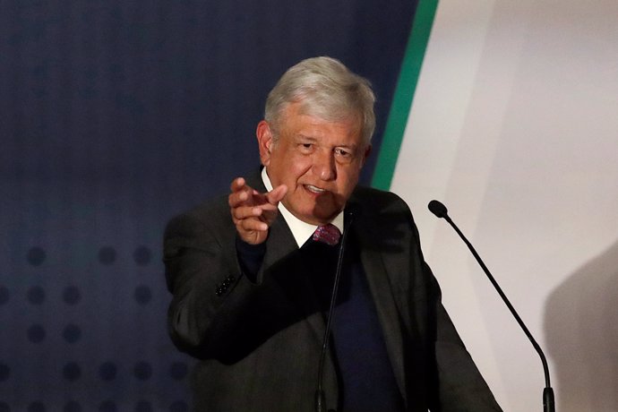 President-elect Andres Manuel Lopez Obrador talks about his security plan to the