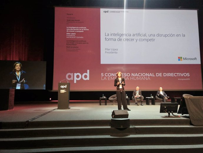 La presidenta de Microsoft Espanya, Pilar López