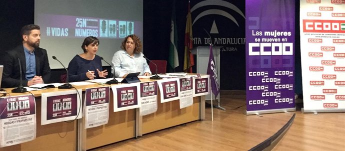 Cantero, Carrasco y Torres presentan el informe de CCOO-A.