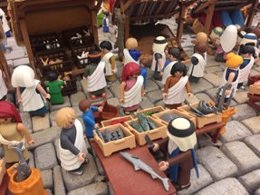 Piezas de Playmobil en el Museo de Belenes de Mollina