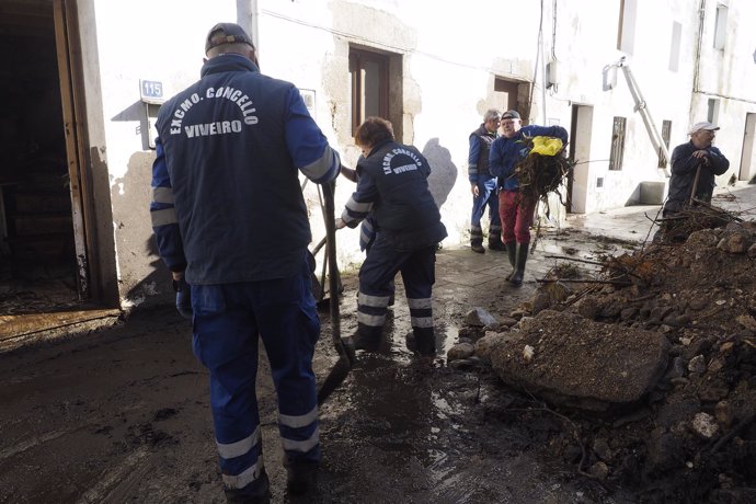 Morre unha muller como consecuencia do desbordamento dun río en Viveiro (Lugo)
