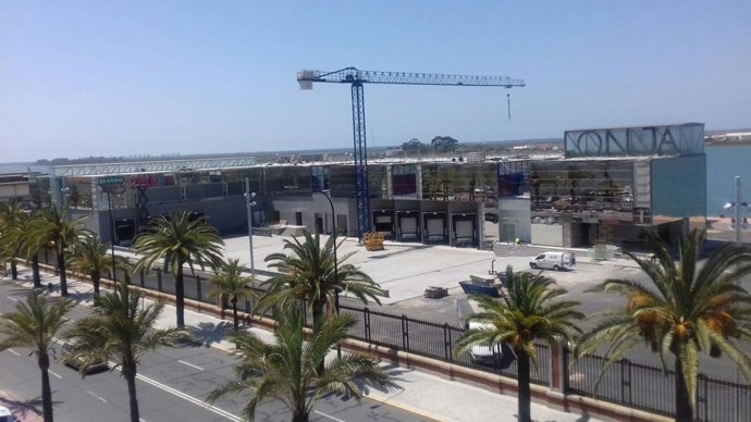 Lonja del puerto de Huelva.