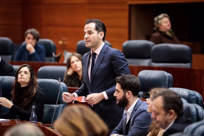 El portavoz de Ciudadanos en la Asamblea de Madrid, Ignacio Aguado
