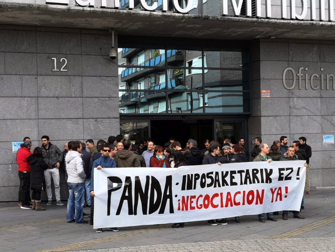 Concentración de Panda en Bilbao