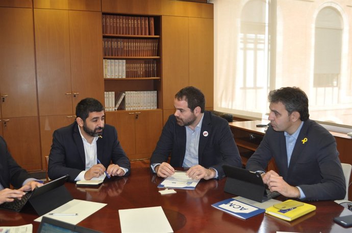 El conseller Chakir el Homrani es reuneix amb David Saldoni (ACM)