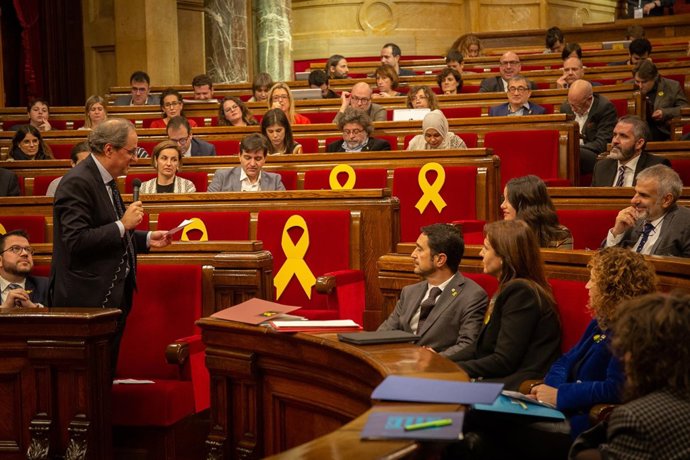 Pleno en el Parlamento Catalán