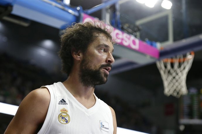 El jugador del Real Madrid de baloncesto, Sergio Llull