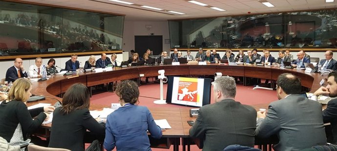 Valverde Durante Su Intervención En El Foro Europeo Corredor Mediterráneo