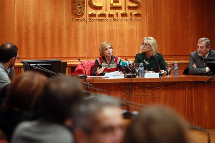 La directora de Turismo de Galicia, Nava Castro, en una jornada en el CES