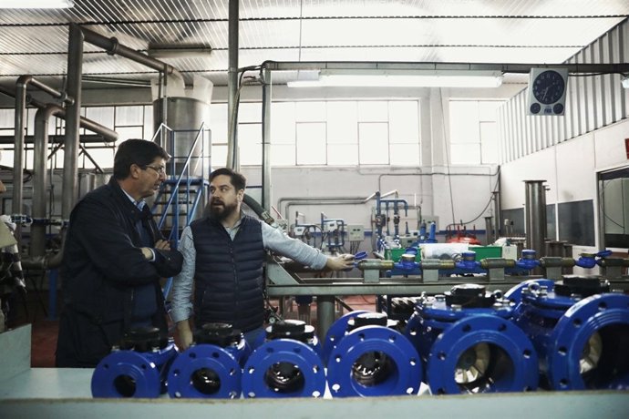 Juan Marín (Cs) durante una visita electoral en Jaén