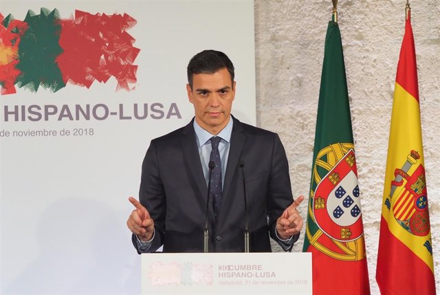 Pedro Sánchez, en la Cumbre Hispano-Lusa en Valladolid