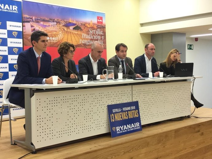 Presentación de las nuevas rutas de Ryanair