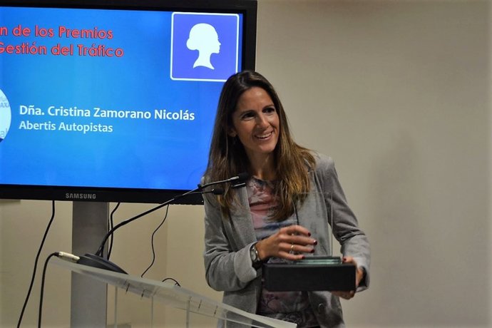 La cap del Centre de Seguretat Vial d'Autopistes, Cristina Zamorano