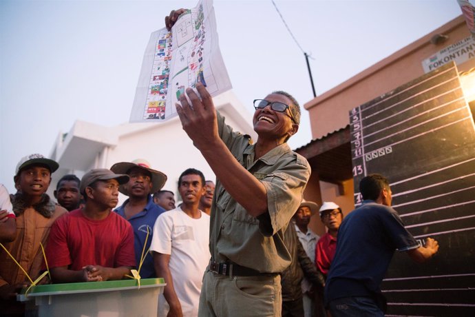 Recuento en las elecciones presidenciales en Madagascar