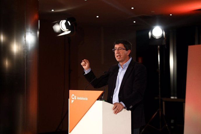 El portavoz de Cs en Andalucía y candidato a presidir la Junta, Juan Marín