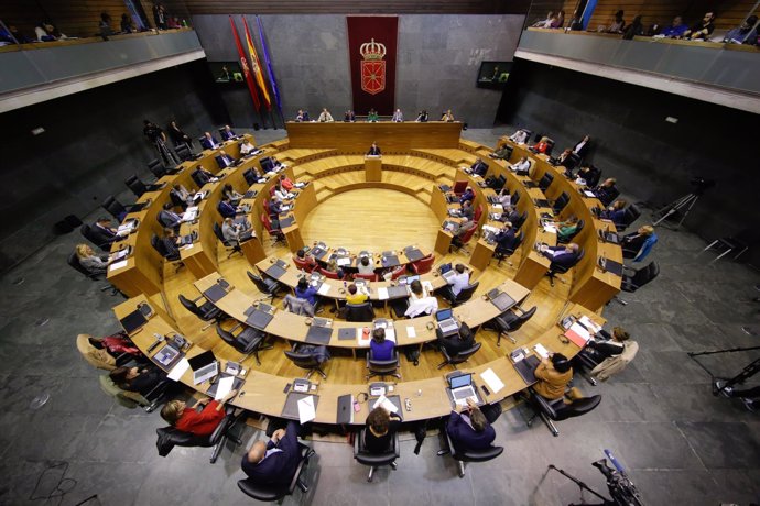 Pleno del Parlamento de Navarra.