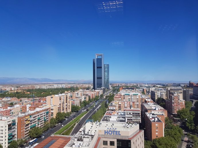 Operación Chamartín, imágenes de Madrid desde el cielo