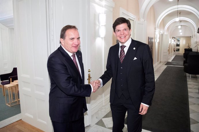 Stefan Lofven y Andreas Norlen