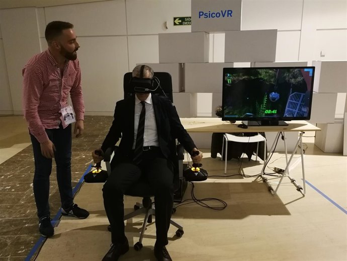 Francisco Conde en la 'Maker Faire Galicia 2018'